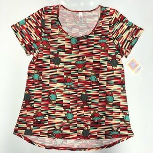 Lula roe Classic T short sleeve top blouse size L